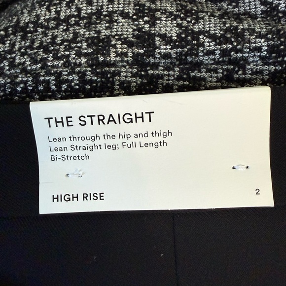 Ann Taylor The Straight Pant in Black Bi-Stretch, Size 2, NWT - Picture 7 of 11